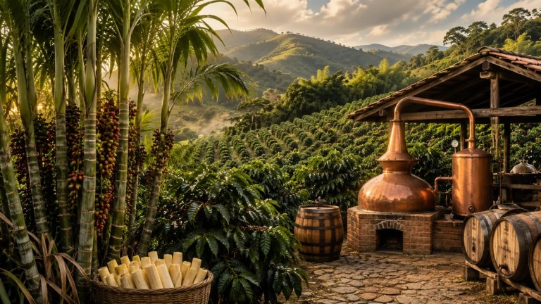 Diversificação da cafeicultura com pupunha e cachaça em propriedade rural de montanha