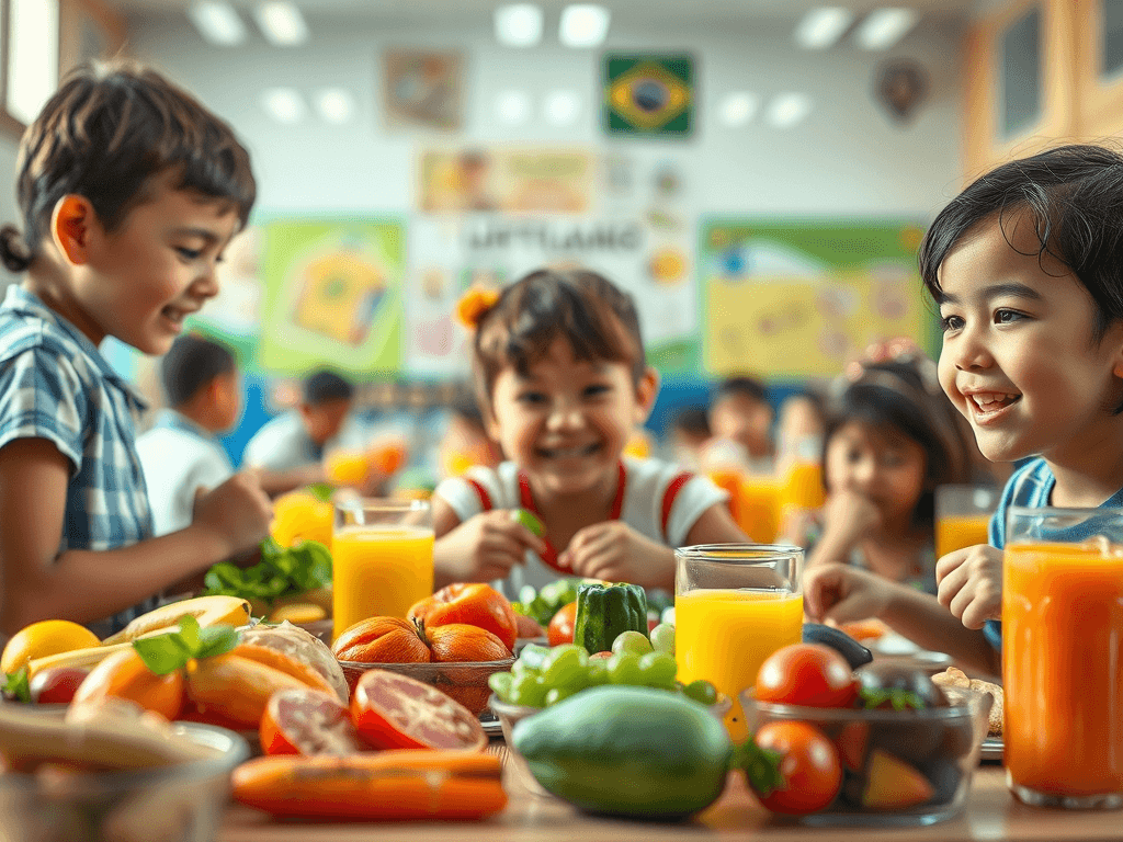 Merenda saudável na escola