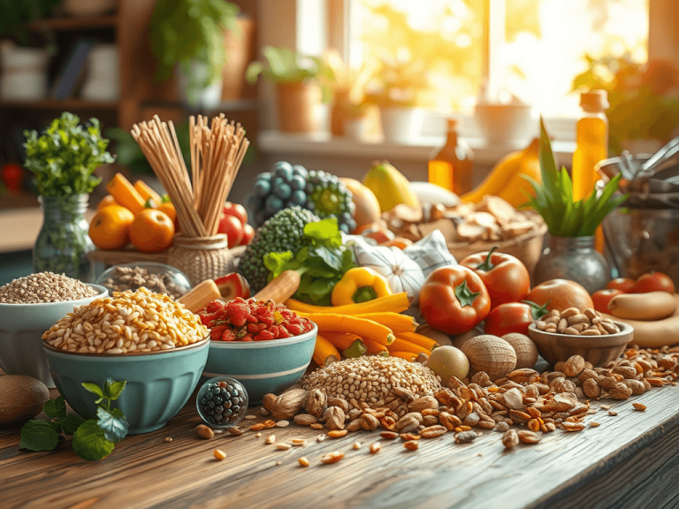 Vários alimentos funcionais